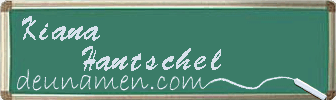Kiana Hantschel Visitenkarte